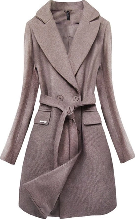 ELEGANCKI PŁASZCZ JASNO-BRĄZOWY (2717)