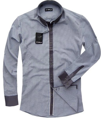 KOSZULA SLIM FIT GRAFITOWA (SED-64)