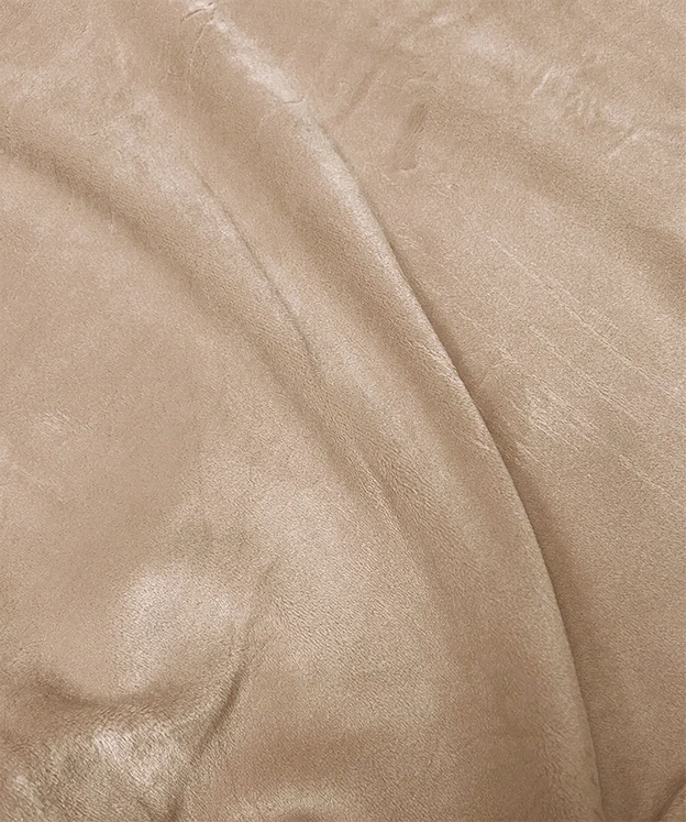 Welurowy dres damski z kapturem jasny beż (8C1175-159)