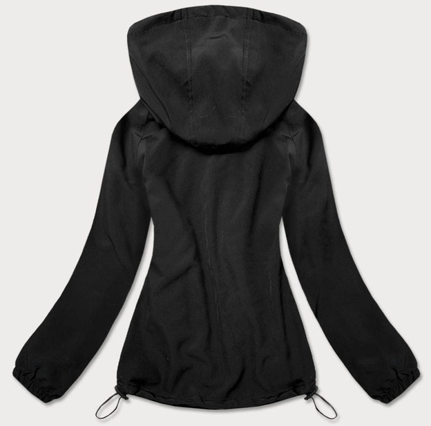 CIENKA BLUZA Z KAPTUREM CZARNA (20323)