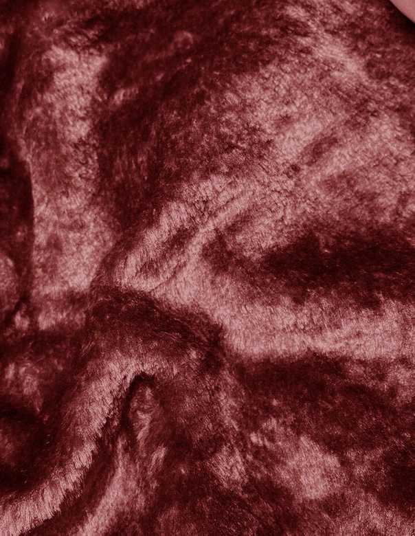 Długa kurtka zimowa damska czerwona (V725)