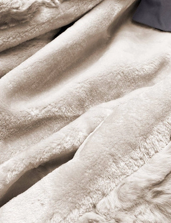 Parka z futrzaną podpinką grafitowa (5M763-105)