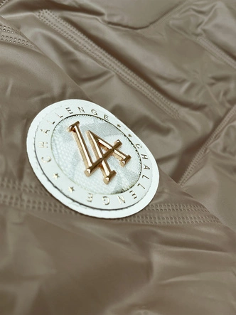 Cienka kurtka damska ze stójką S'West ciemny beżowy (B8363-12)