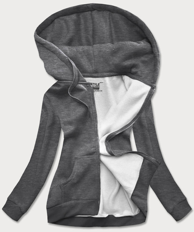 Bluza damska sportowa ciemna szara (W03-5)