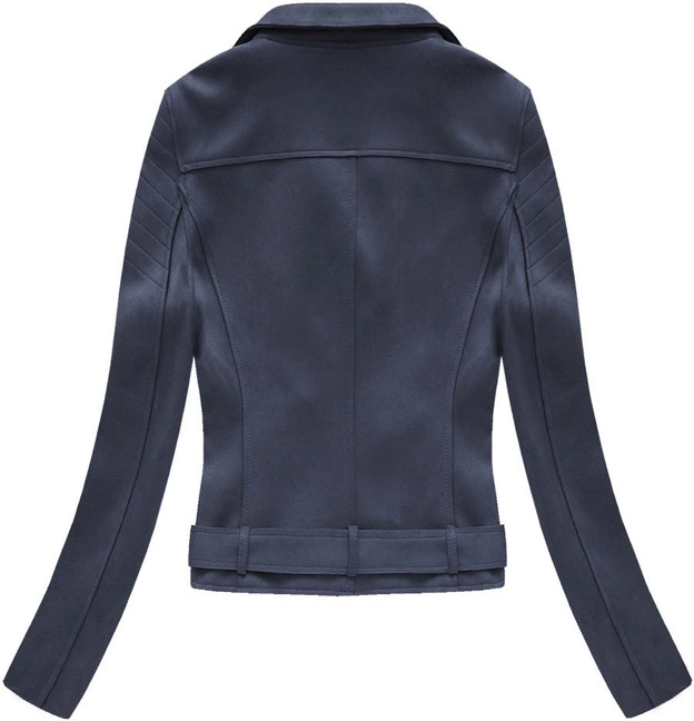 ZAMSZOWA RAMONESKA Z KLAMRĄ GRANATOWA (6002)