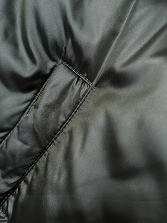 Puchowa krótka kurtka zimowa army (B8193-11)