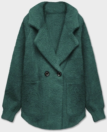 Krótka narzutka alpaka ciemnozielona (CJ65)