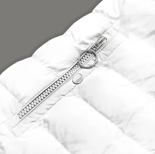 DAMSKA KURTKA ZIMOWA NA FUTERKU BIAŁA (M-13)