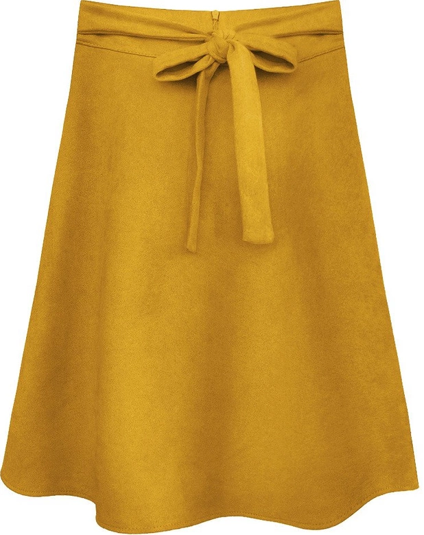 ROZKLOSZOWANA SPÓDNICA ŻÓŁTA (537ART)