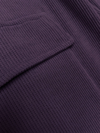 Casualowy komplet ze spodniami typu cargo fioletowy (AMG-338A)