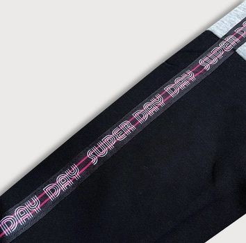 Bluza sportowa damska z rozpinaną stójką różowo-szara (26019)