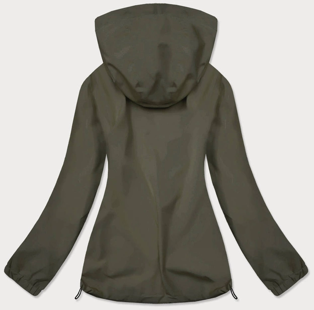 Letnia kurtka damska na podszewce oliwkowa (hh036-7)
