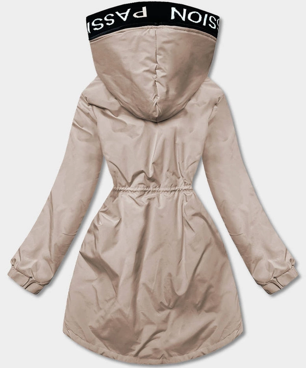 Damska parka oversize cappuccino (b8080-12)