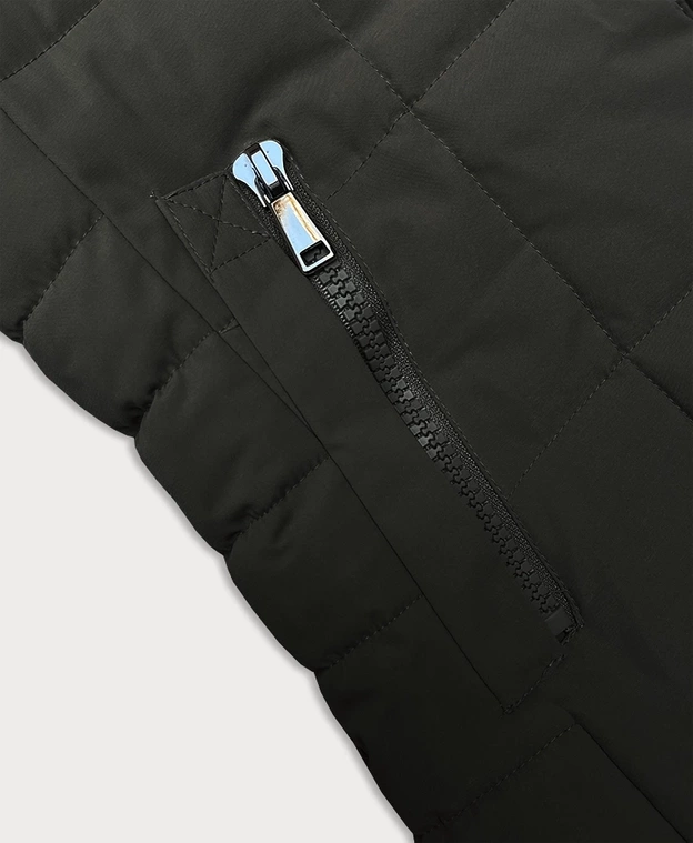 Pikowana kurtka zimowa damska J Style army (16M9119-136)