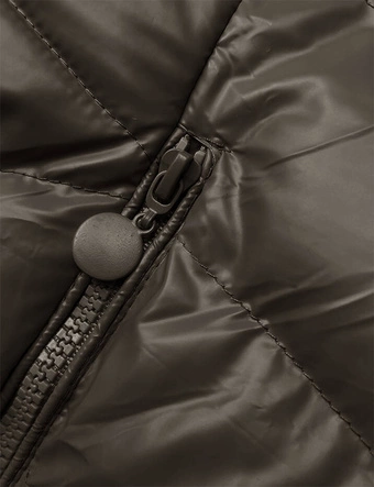 Zimowa kurtka damska brązowa (5M3139-501)