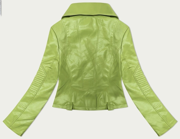 Kurtka ramoneska z asymetrycznym zamkiem J Style pistacjowa (11Z8130)