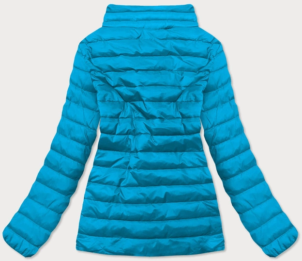 Lekka pikowana kurtka damska niebieska (20311-243)