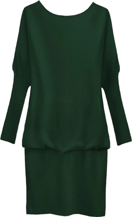 SWETERKOWA TUNIKA BUTELKOWA ZIELEŃ (1533/1)