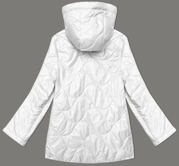 Lekko ocieplana pikowana kurtka damska S'West biała perła (B8242-26)