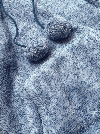 PLUSZOWA DAMSKA BLUZA MELANŻ GRANATOWA (HH034)