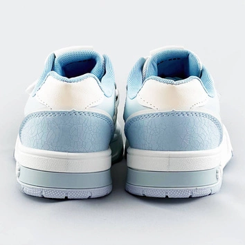 Damskie adidasy dwukolorowe niebiesko-białe (ad-585)