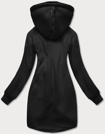 Długa damska bluza czarna (AMG-855B)