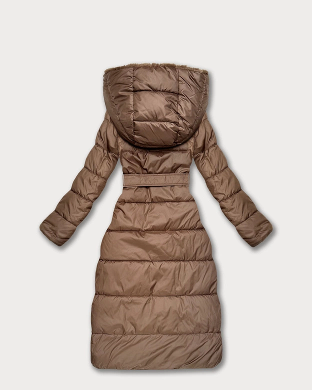 Zimowa kurtka dwustronna futerko Minority brązowa (P3-6020-305)