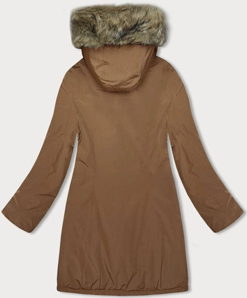 Zimowa kurtka damska karmelowa (M-R45)
