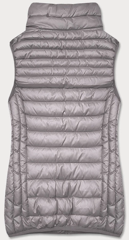 Bezrękawnik ze stójką damski szara (b2722-9)