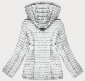 Kurtka damska z podszewką w kropki ecru (sf8981)