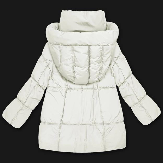 Puchowa damska kurtka oversize S'West złamany biały (B8539-26)