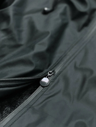 WODOODPORNA KURTKA DAMSKA TYPU SZTORMIAK CZARNOZIELONA (H1000-01)