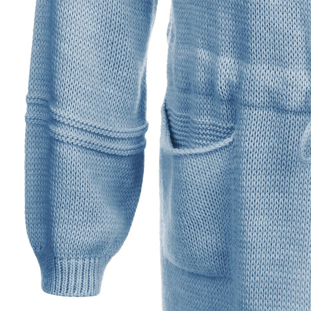 SWETER Z BUFIASTYMI RĘKAWAMI NIEBIESKI (116ART)