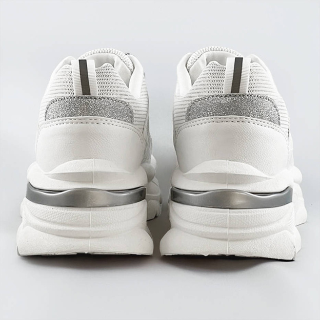 Sznurowane buty sportowe damskie białe (lu-3)