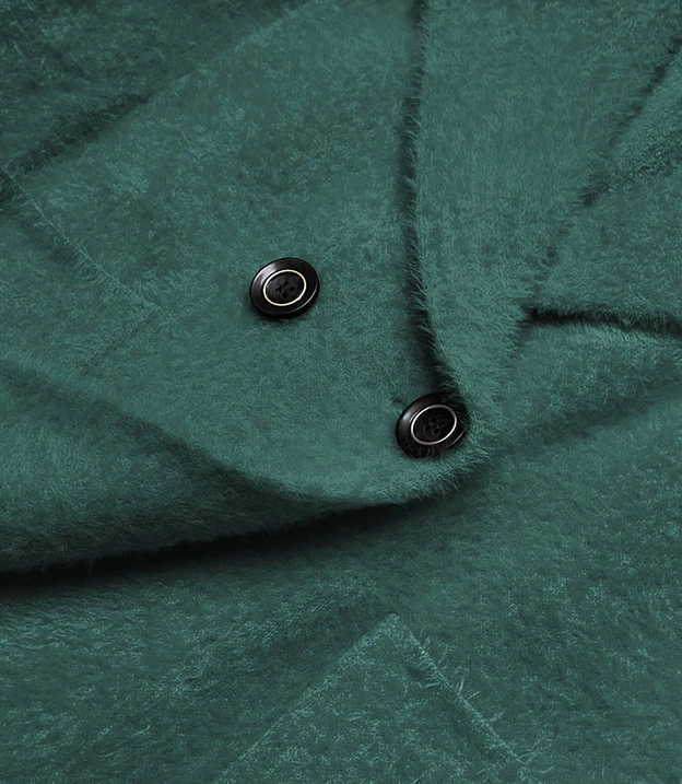 Krótka narzutka alpaka ciemnozielona (CJ65)