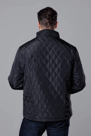 Pikowana kurtka męska czarna (58M13082-392)