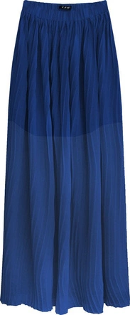 PLISOWANA SPÓDNICA MAXI CHABROWA (9237)