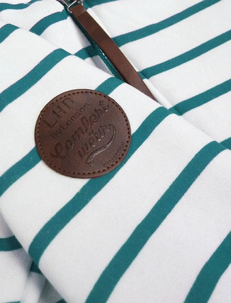 ROZPINANA BLUZA W PASKI BIAŁO-NIEBIESKA (742)