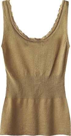 SWETERKOWA BLUZKA NA RAMIĄCZKACH KARMELOWA (1515)