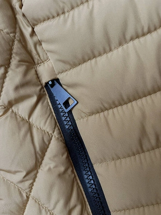 Przejściowa kurtka damska z kapturem piaskowa (2M-017)