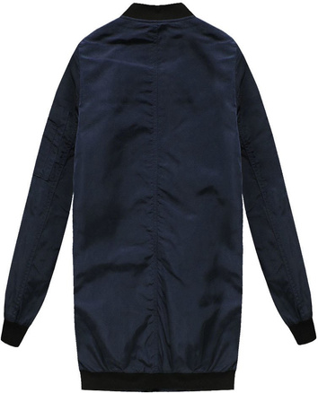 DŁUŻSZA KURTKA BOMBER GRANATOWA (S65112)
