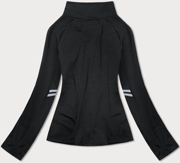 DAMSKA BLUZA ZE STÓJKĄ CZARNA (20319)