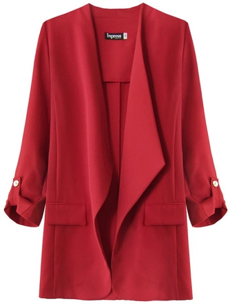 NARZUTKA Z RĘKAWEM 3/4 CZERWONA 2 (268ART)