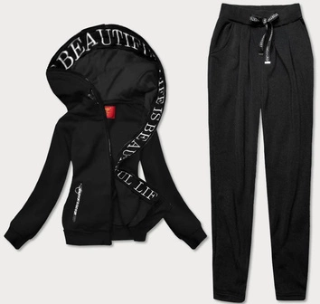 Dres damski komplet czarny (amg882)