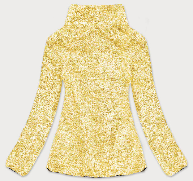 Pluszowa damska bluza melanż żółta (HH009-26)