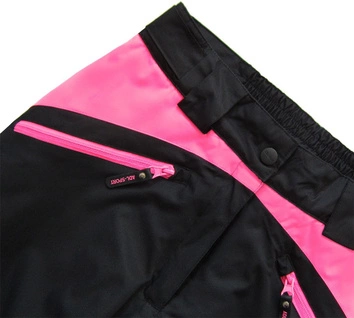 SPODNIE NARCIARSKIE CZARNO-RÓŻOWE (QS189)