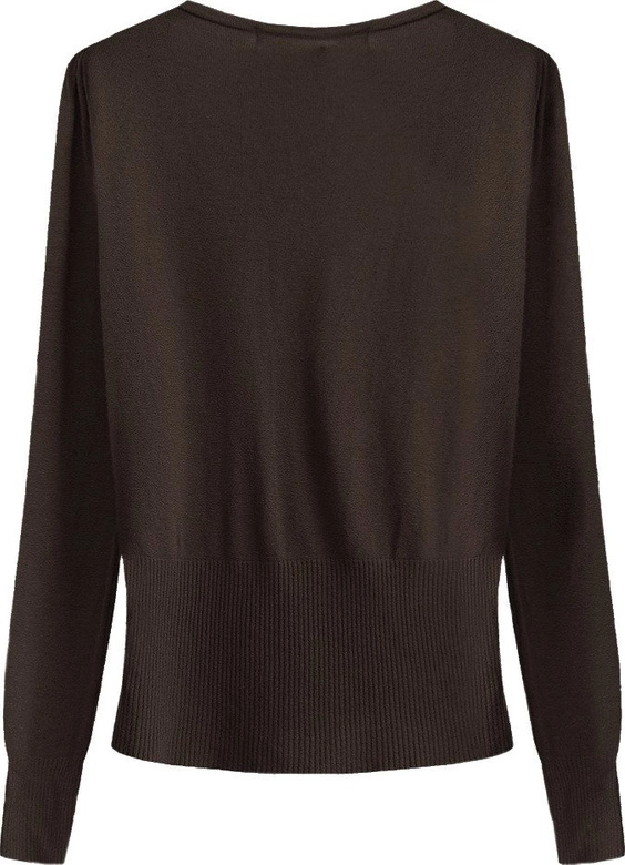 SWETEREK ZE ZDOBIENIAMI CIEMNOBRĄZOWY (1536)