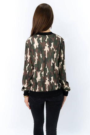 Cienka bluza typu bomber moro (261/1art)