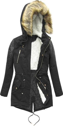 PARKA ZIMOWA CZARNA (7590/8)