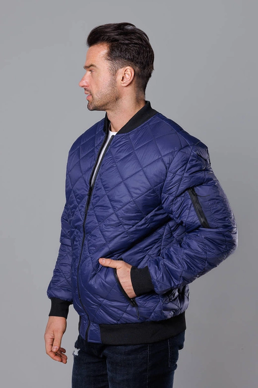 Pikowana bomberka męska granatowa (MY01-2)